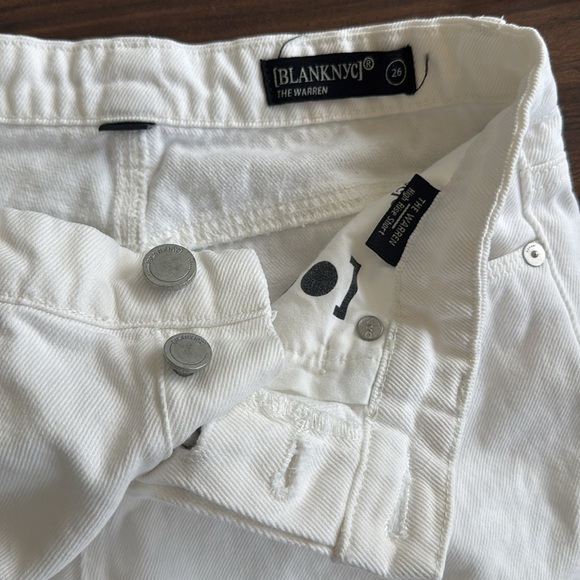 Blank NYC The Warren High Rise Denim Short - 26 - White - Picture 3 of 4